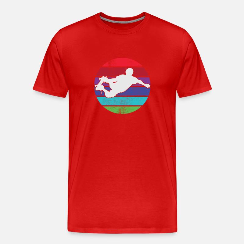 Skateboarding - Skateboarder - Männer Premium Bio T-Shirt - Rot