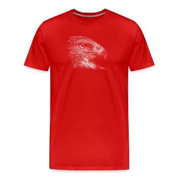 Eagle - T-shirt bio Premium Homme - rouge - Devant - Damien (186cm)