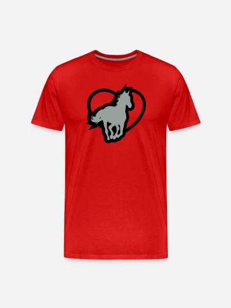 Cheval - T-shirt bio Premium Homme - rouge