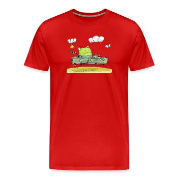 Froschkönig Cabrio Fantasie - Männer Premium Bio T-Shirt - Rot - Vorne - Damien (186cm)