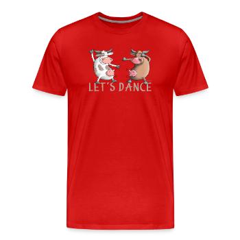 Let's Dance - Dansons - T-shirt bio Premium Homme - rouge - Devant - Damien (186cm)