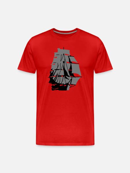 voilier - T-shirt bio Premium Homme - rouge