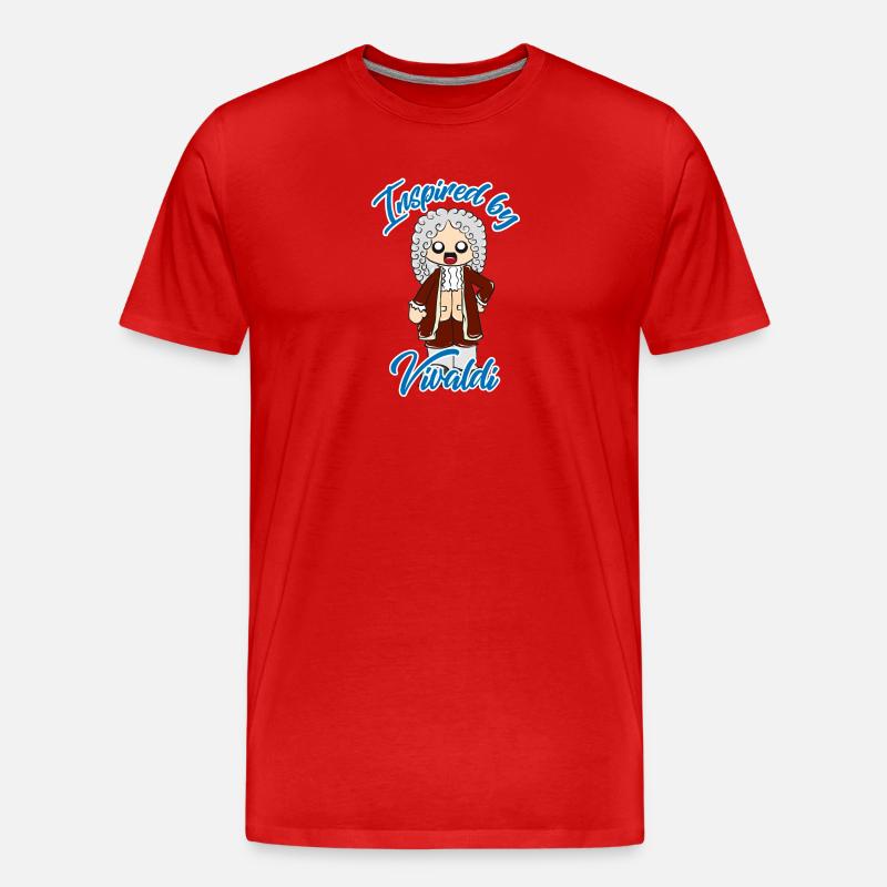 Vivaldi - Männer Premium Bio T-Shirt - Rot