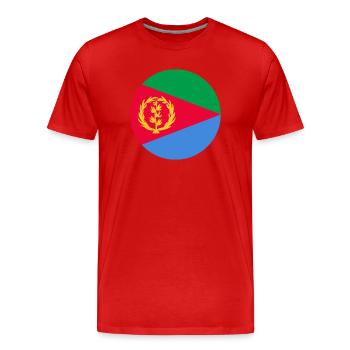 Eritrea Luftfahrt-Cockade-Militär-Emblem - Männer Premium Bio T-Shirt - Rot - Vorne - Damien (186cm)