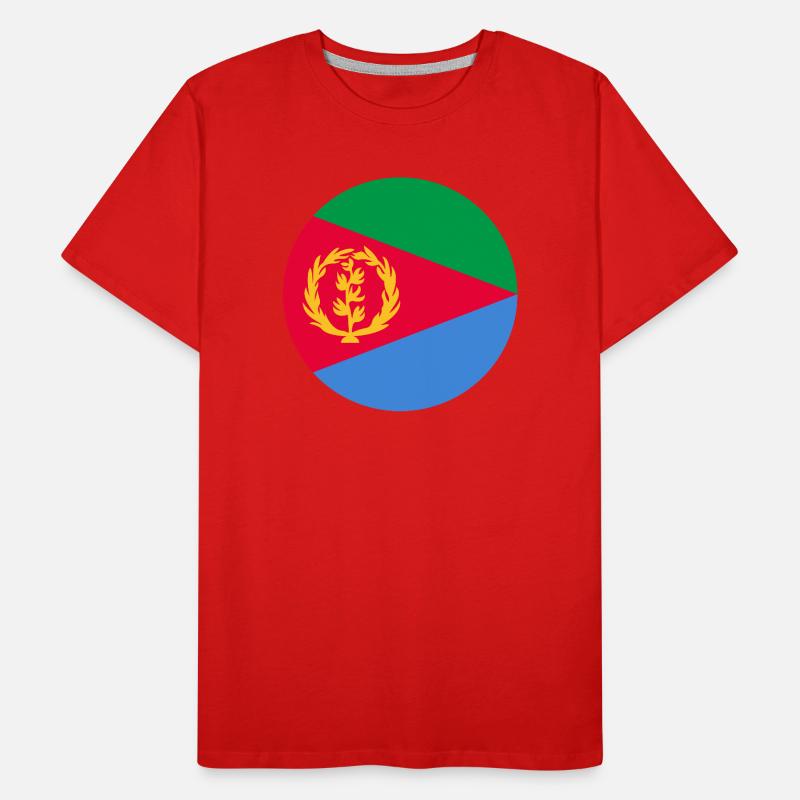 Eritrea Luftfahrt-Cockade-Militär-Emblem Männer Premium Bio T-Shirt