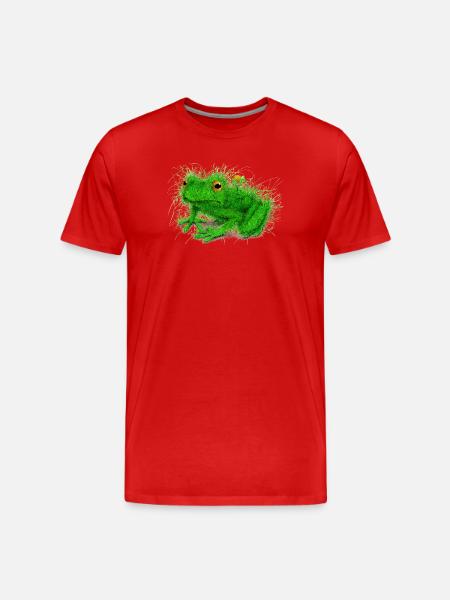 Grass Frog - Men's Premium Organic T-Shirt - red