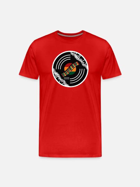 Clavier Sound Circle Rainbow - T-shirt bio Premium Homme - rouge