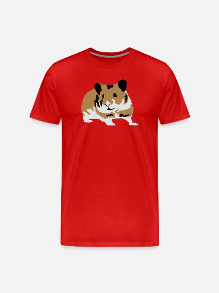 hamster - Men's Premium Organic T-Shirt - red