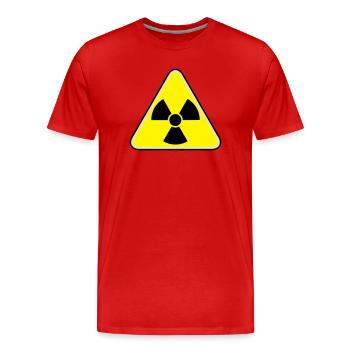 radioaktiv - Männer Premium Bio T-Shirt - Rot - Vorne - Damien (186cm)
