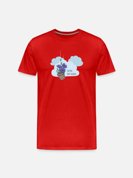 Oh no, not again! - T-shirt bio Premium Homme - rouge