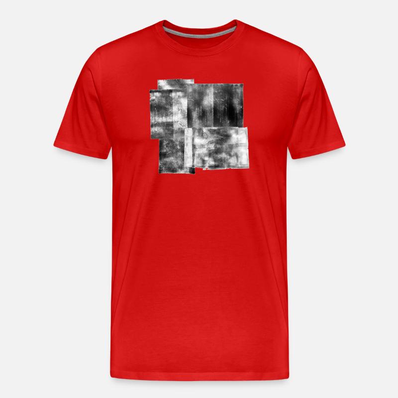 Tinte gerollt - Männer Premium Bio T-Shirt - Rot