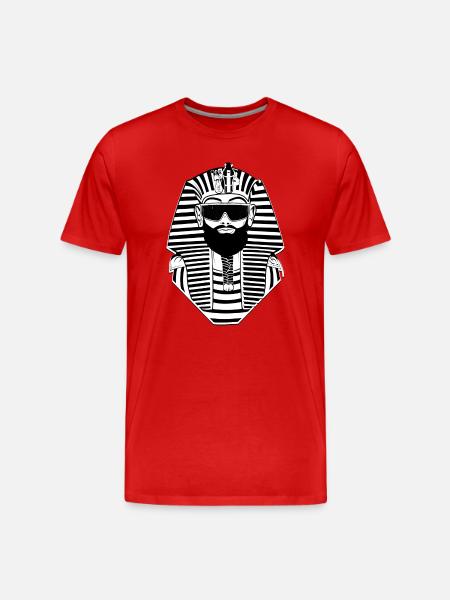 Pharaoh Sunglasses - Egypt Sphinx - Men's Premium Organic T-Shirt - red