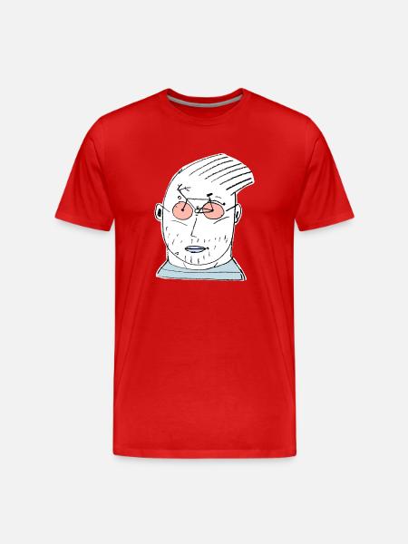 Radfahrer - Männer Premium Bio T-Shirt - Rot