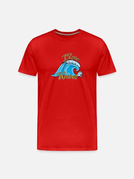 Surfing Surfing - Men's Premium Organic T-Shirt - red