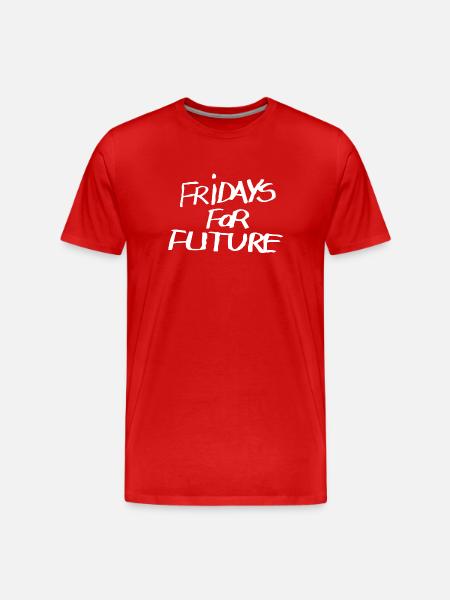 Fridays for future - Men's Premium Organic T-Shirt - red