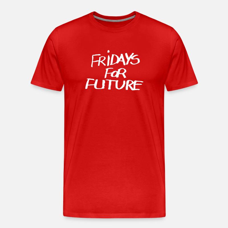 Fridays for future - Männer Premium Bio T-Shirt - Rot