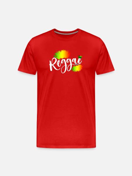 Reggae Rainbow Splash - T-shirt bio Premium Homme - rouge
