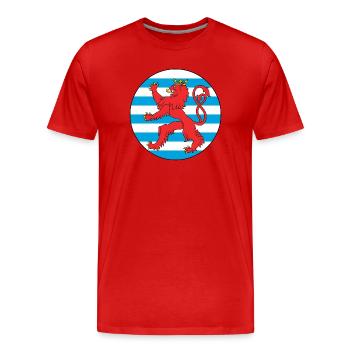 Luftfahrt Luxemburg Luxemburg Luftwaffe - Männer Premium Bio T-Shirt - Rot - Vorne - Damien (186cm)