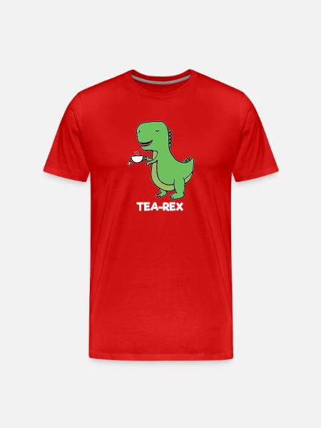 Dinosaurier - TEAREX - Männer Premium Bio T-Shirt - Rot