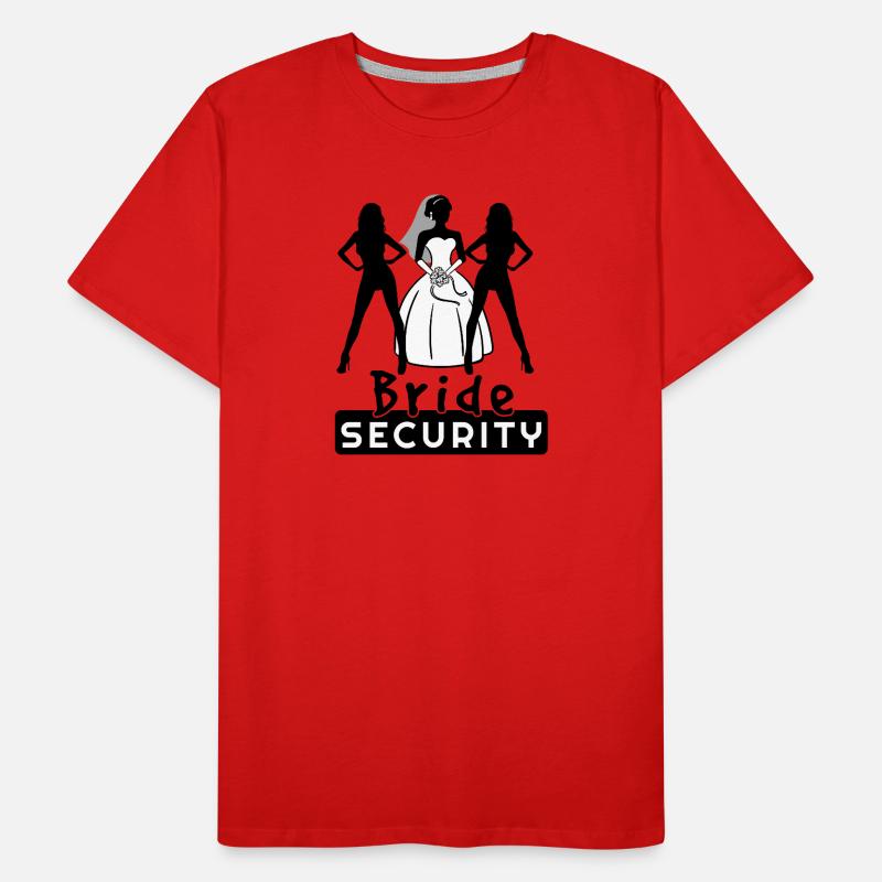 Bride Team Security Hen Party Men's Premium Organic T-Shirt