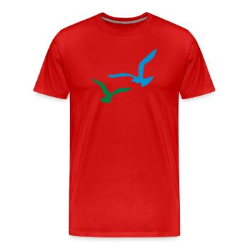 moewen vogel natur - Männer Premium Bio T-Shirt - Rot - Vorne - Damien (186cm)