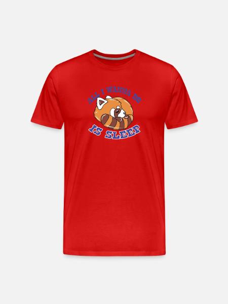 Red panda - Men's Premium Organic T-Shirt - red
