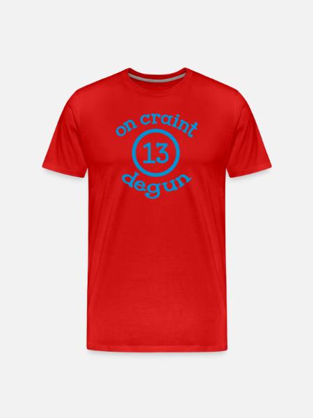 On craint degun - Marseille - T-shirt bio Premium Homme - rouge