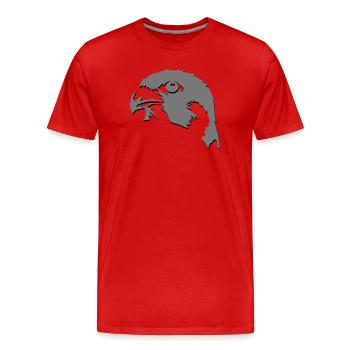 Falcon - Men's Premium Organic T-Shirt - red - Front - Damien (186cm)