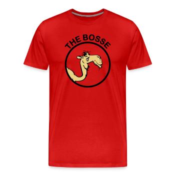 The Bosse II - T-shirt bio Premium Homme - rouge - Devant - Damien (186cm)