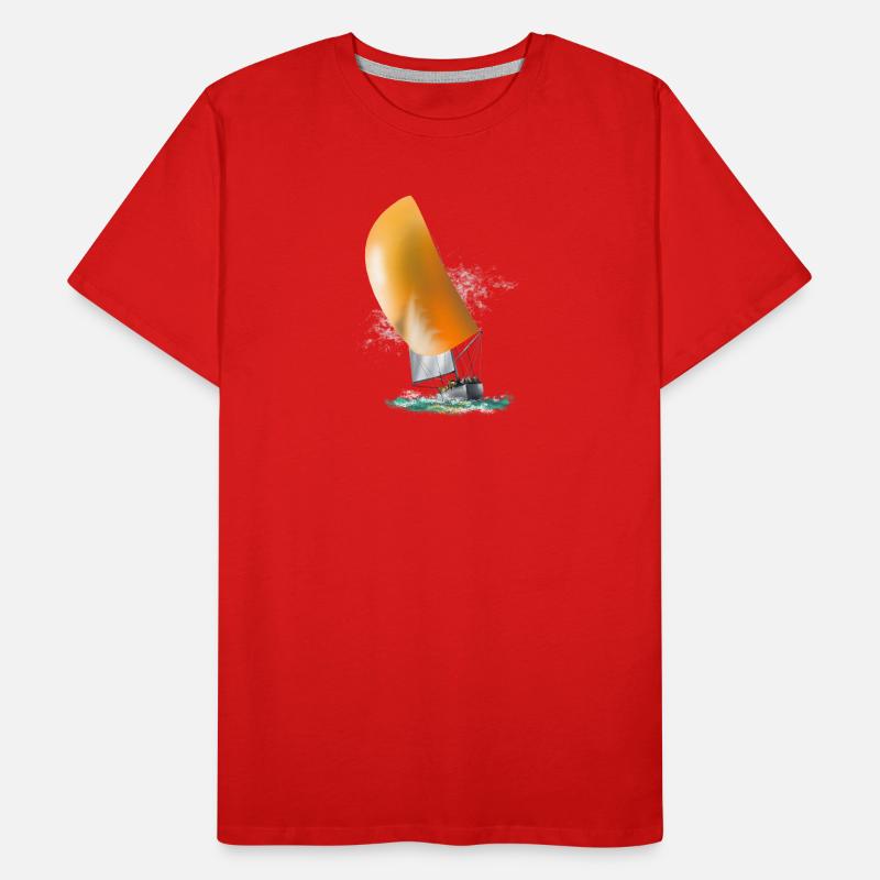 Segelboot Männer Premium Bio T-Shirt