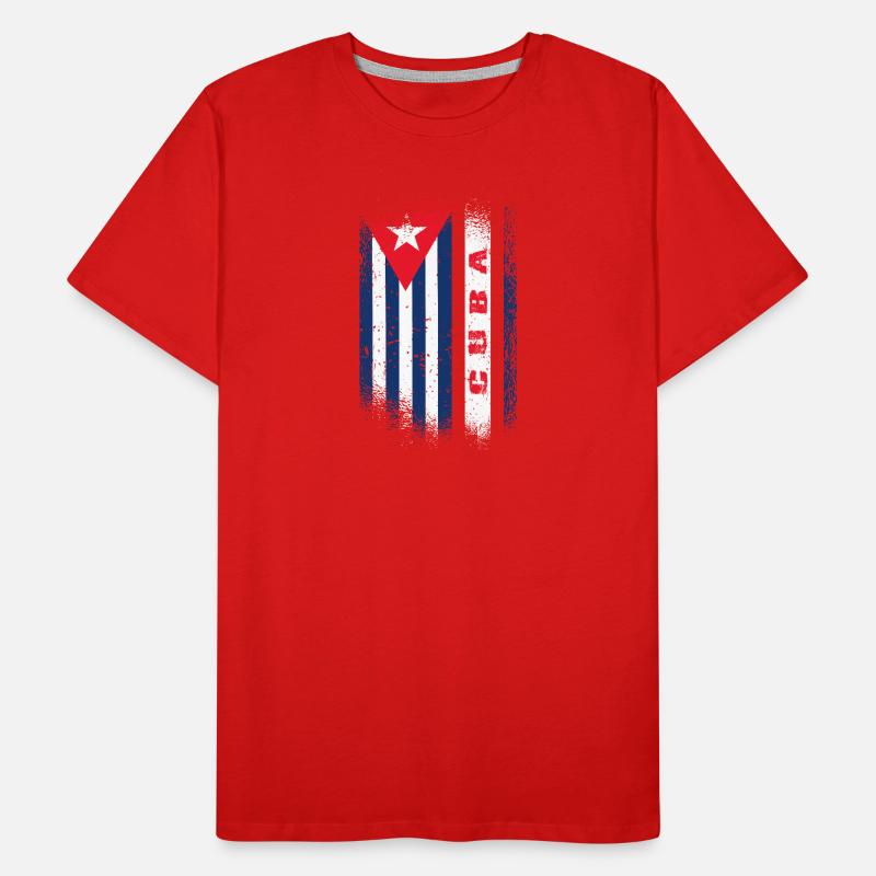 Cuba Drapeau / Cuba Cadeau Des Caraïbes La Havane T-shirt bio Premium Homme