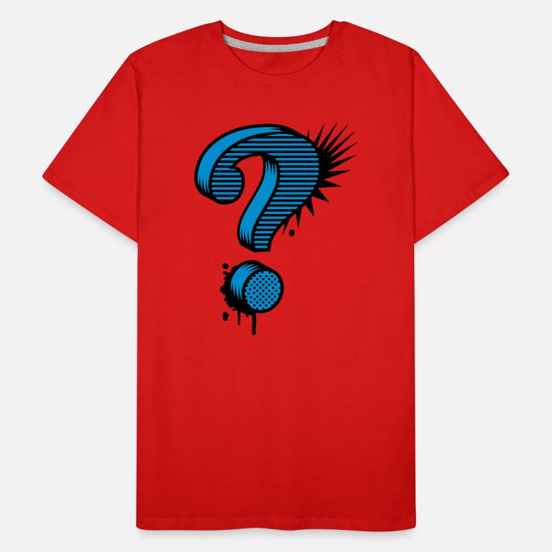 Un point d'interrogation graffiti T-shirt bio Premium Homme