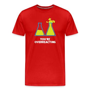 Science Chimie - T-shirt bio Premium Homme - rouge - Devant - Damien (186cm)