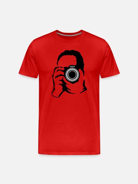photographer - Men's Premium Organic T-Shirt - red