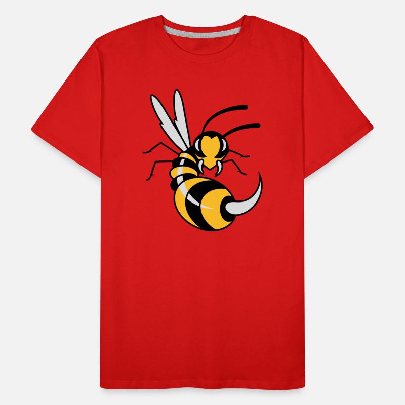 Wasp with giant sting Men's Premium Organic T-Shirt