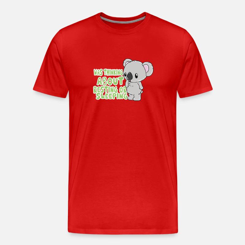 Koala - Männer Premium Bio T-Shirt - Rot