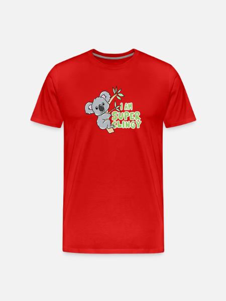 Koala bear - Men's Premium Organic T-Shirt - red