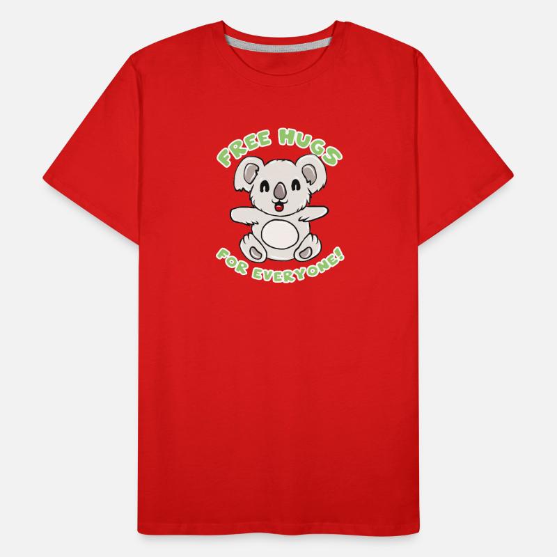 Koala Umarmung Männer Premium Bio T-Shirt