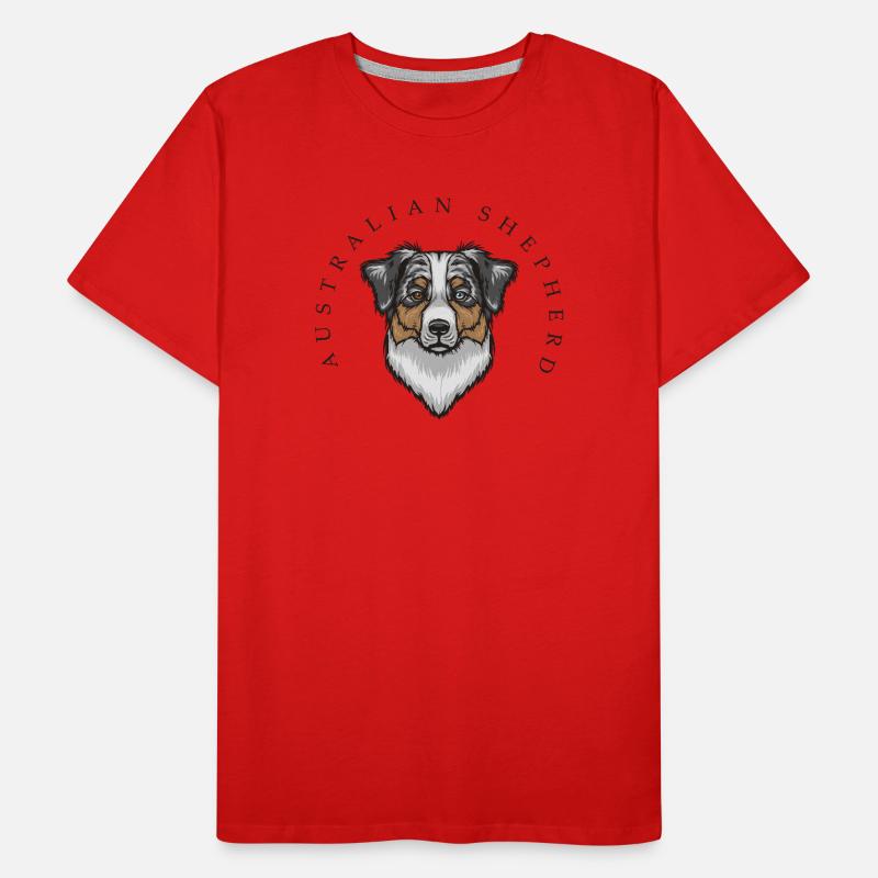 Australian Shepherd Männer Premium Bio T-Shirt