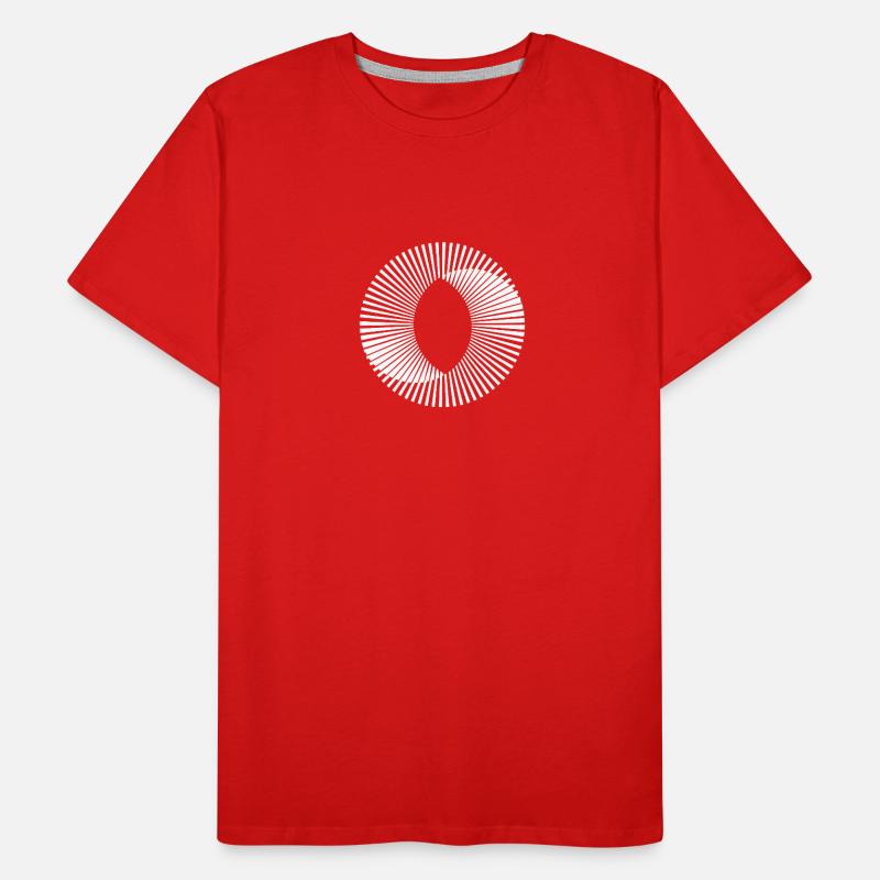 Cercle illusion optique illusion cadeau paradoxe T-shirt bio Premium Homme