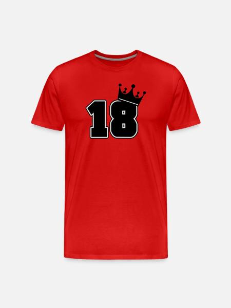 18 - Men's Premium Organic T-Shirt - red