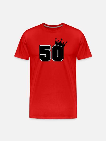 50 - Men's Premium Organic T-Shirt - red