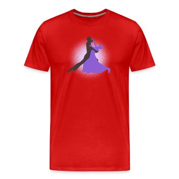 Tanzpaar - Männer Premium Bio T-Shirt - Rot - Vorne - Damien (186cm)