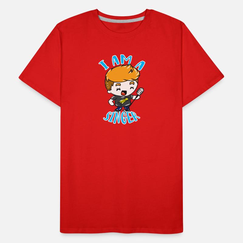 Sänger Männer Premium Bio T-Shirt