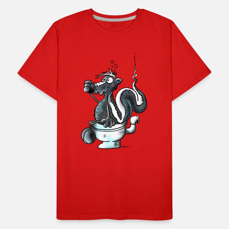 Duftendes Stinktier Männer Premium Bio T-Shirt