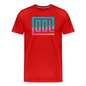 COOL - Männer Premium Bio T-Shirt - Rot - Vorne - Damien (186cm)