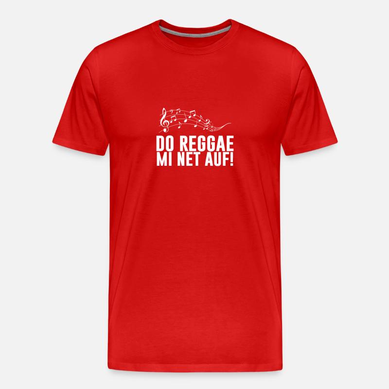 Da Reggae mich nicht auf - Männer Premium Bio T-Shirt - Rot