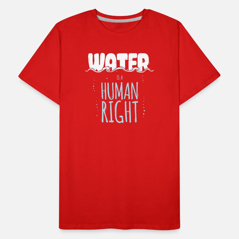 Water is a Human Right Men's Premium Organic T-Shirt