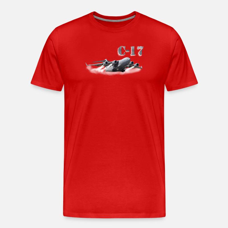C-17 - Männer Premium Bio T-Shirt - Rot