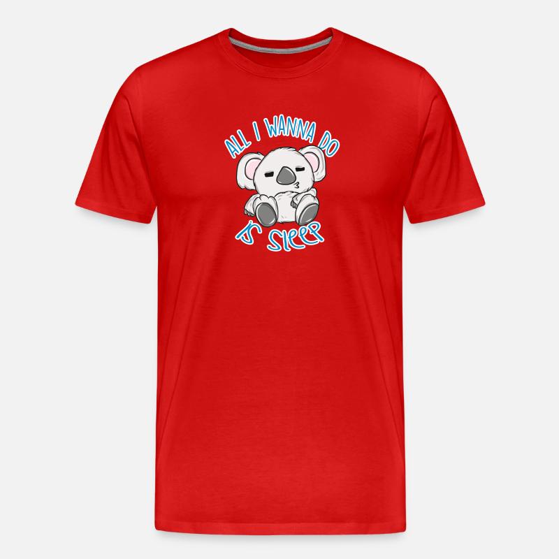 Koala - Männer Premium Bio T-Shirt - Rot